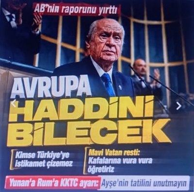 MHP lideri Bahçeli'den AB'nin Türkiye raporuna tepki: Herkes haddini bilecek! | 
