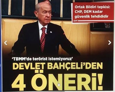 MHP Lideri Bahçeli'den sert tepki: 