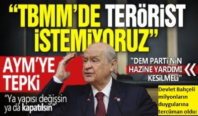 MHP Lideri Bahçeli'den sert tepki: 