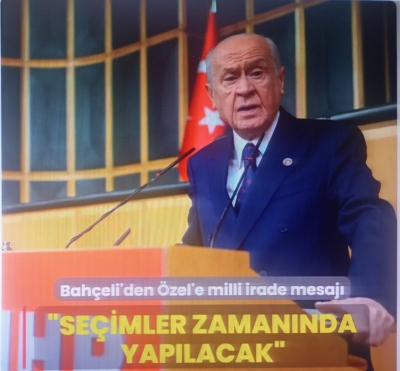 MHP lideri Bahçeli'den ara seçim mesajı: Ara seçim yok, seçim zamanında yapılacak
