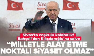 MHP lideri Devlet Bahçeli Sivas'ta açıklamalarda bulundu! 