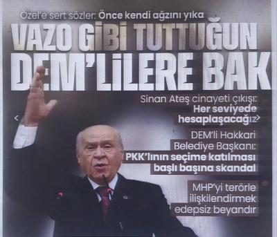 MHP Lideri Devlet Bahçeli'den Netanyahu'ya hodri meydan: Türkiye hava sahasından geç de görelim! 