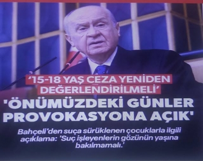 MHP lideri Devlet Bahçeli: 15-18 yaşındakilere verilen ceza indirimi yeniden değerlendirilmeli