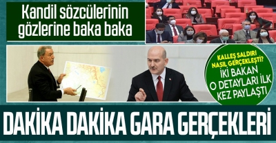 Milli Savunma Bakanı Hulusi Akar ile İçişleri Bakanı Süleyman Soylu Meclis'te Gara Operasyonu'nu anlattı.. 