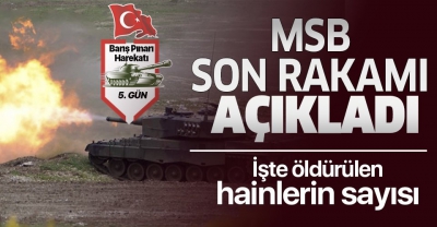 Milli Savunma Bakanlığı: Etkisiz hale getirilen terörist sayısı 525 oldu