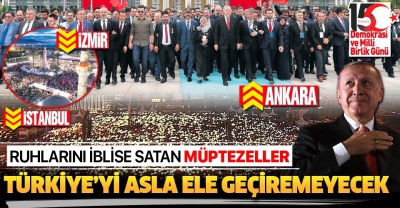 Milyonlar meydanlara indi! Türkiye tek yürek..