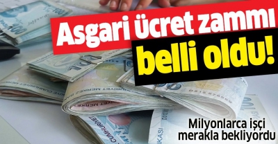 Milyonların beklediği rakam açıklandı: 2020'de asgari ücret net 2 bin 324,70 TL.