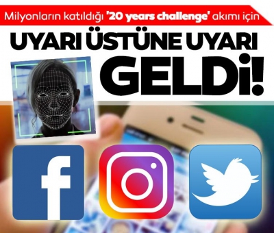 Milyonların katıldığı '20 years challenge' akımı için uyarı üstüne uyarı geldi! 
