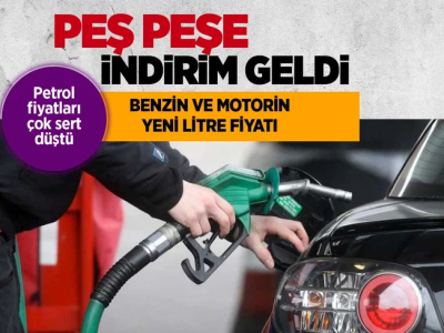 Motorin ve benzin fiyatı için peş peşe indirim geldi! Petrol sert düştü: İşte yeni akaryakıt fiyatları