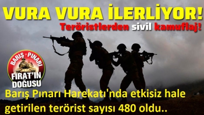 MSB: Barış Pınarı Harekatı'nda 480 terörist öldürüldü.