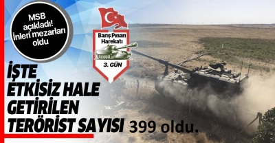 MSB duyurdu: 16 terörist etkisiz hale getirildi! 3 günde öldürülen YPG/PKK'lı sayısı 399'a yükseldi.