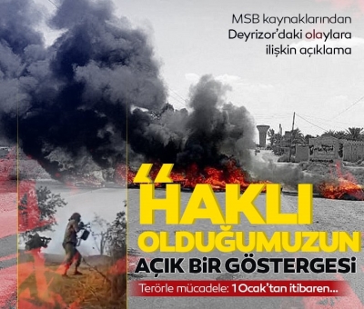 MSB kaynaklarından Deyrizor açıklaması: DEAŞ ile mücadele bahanesiyle başka bir terör örgütüne destek yanlış 