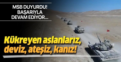 MSB'den TurAz Kartalı Tatbikatı paylaşımı: Başarıyla devam ediyor! 