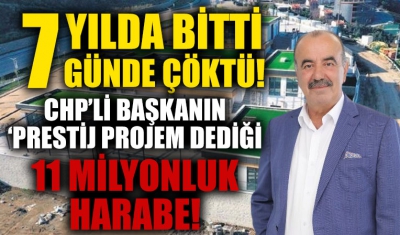 Mudanya Belediye Başkanı CHP'li Hayri Türkyılmaz'ın prestij projesi! 7 yılda bitti 7 günde çöktü