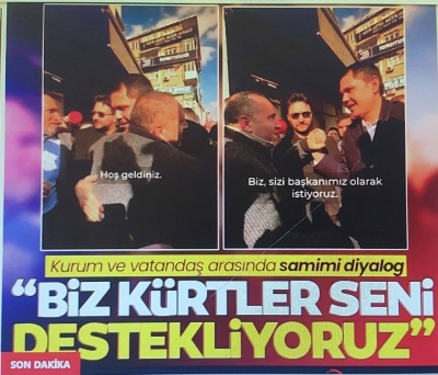 Murat Kurum ile vatandaş arasında samimi diyalog: Biz Kürtler seni destekleyeceğiz! 