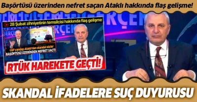 Nefret suçu işleyen Can Ataklı hakkında suç duyurusu yağıyor: Eğitim-Bir-Sen'den sonra TÜRKAB....