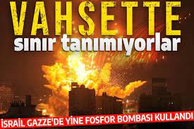 Nerede insan hakları! İsrail sivilleri hedef alarak savaş suçu işledi: O bomba insana değdiği anda deriyi eritiyor!