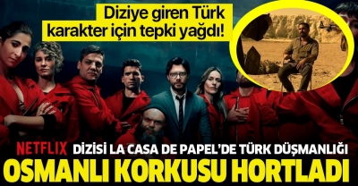 Netflix'in Türk düşmanlığı bitmedi! La Casa de Papel'e işkenceci Osman girdi..