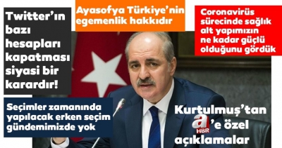 Numan Kurtulmuş'tan 'Ayasofya' mesajı: İstanbul'un mührüdür.