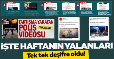 ODA TV,  Sözcü, Tele 1, Independent Türkçe ve Cumhuriyet’in haberleri yalan çıktı