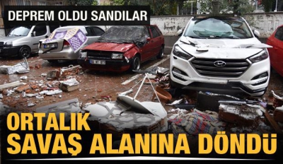  Meteoroloji uyarmıştı: Antalya’dan korkunç görüntüler geliyor: Eve yıldırım düştü zannettik!