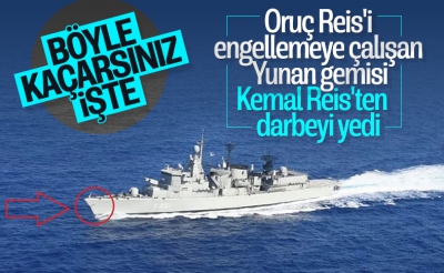 Oruç Reis'e yaklaşmaya çalışan Yunanistan boyunun ölçüsünü aldı! Hezimet sonrası ağızlarını bıçak açmıyor.