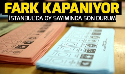 Oylar yeniden sayıldıkça İmamoğlu'yla Yıldırım arasındaki fark eriyor..