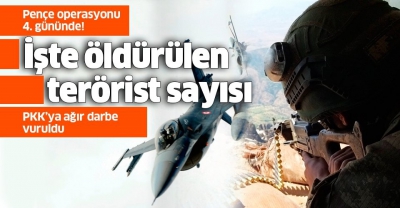 'Pençe Harekatı'nda 3 terörist daha etkisiz hale getirildi.