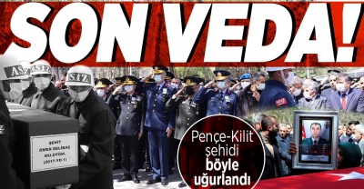 Pençe-Kilit şehidi Ömer Delibaş gözyaşları içinde son yolculuğuna uğurlandı