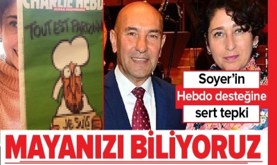 Peygamberimize hakaret eden Charlie Hebdo'ya destek veren CHP'li Tunç Soyer'in eşi Neptün Soyer'e sert tepki.