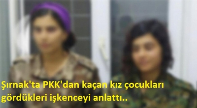 PKK'dan kaçan iki kız çocuğu jandarmaya sığındı.