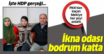 PKK'dan kaçan Mekiye Kaya HDP gerçeğini anlattı: İkna odası bodrum katta..