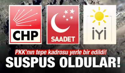 PKK'nın tepe kadrosu yerle bir oldu! 3 parti suspus!.......