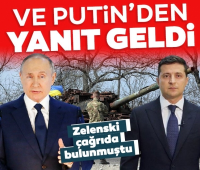 Putin'den Zelenskiy’in 'Donbas’ta görüşme teklifi'ne yanıt: Moskova’da görüşebiliriz 