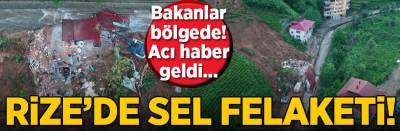 Rize’de sel ve heyelan afetinin hasarı gün ağarınca ortaya çıktı