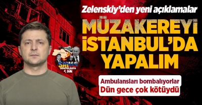 Rusya Ukrayna savaşında 4. gün: Rusya'dan müzakere açıklaması! Zelenski'den jet yanıt İstanbulda yapalım. 