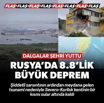 Rusya'da depremin ardından Klyuçevskaya Sopka Yanardağı'nda patlama meydana geldi  