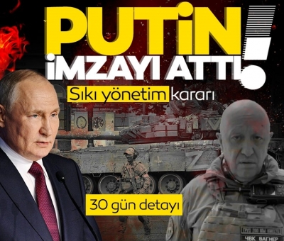Rusya'da sıkıyönetim ilan edildi: Putin imzayı attı