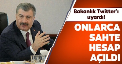 Son dakika: Sağlık Bakanı Fahrettin Koca adına çok sayıda sahte hesap! Bakanlıktan Twitter’a uyarı.