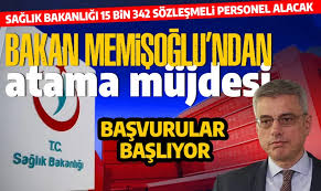 Sağlık Bakanı Memişoğlu'ndan atama müjdesi