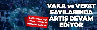 Sağlık Bakanlığı 7 Nisan 2021'e ait Kovid-19 vaka ve vefat tablosunu açıkladı