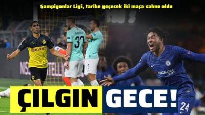 Şampiyonlar Ligi'nde gecenin özeti: Chelsea, Ajax, Inter, Dortmund,2 maçta 13 gol atıldı.....