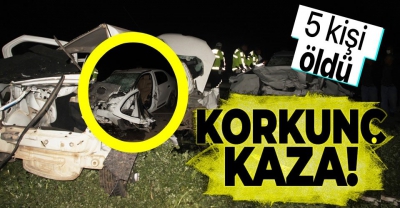 Şanlıurfa’da katliam gibi kaza: 5 ölü 1 yaralı. 