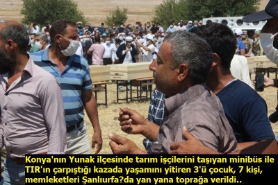 Şanlıurfa'dan kahreden kare! 7 tabut yan yana...