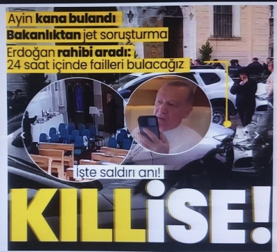 Sarıyer'de Santa Maria Kilisesi'ne silahlı saldırı: 1 kişi hayatını kaybetti