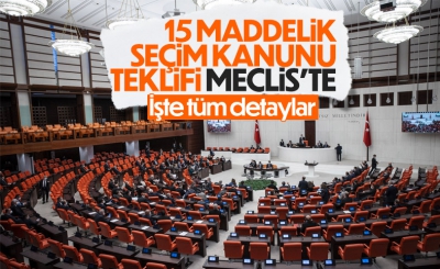 Seçim kanunu teklifi TMBB Başkanlığına sunuldu