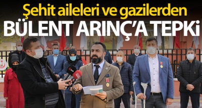 Şehit aileleri ve gazilerden Bülent Arınç'a tepki mektubu.