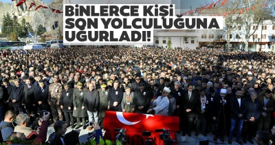 Şehit Teğmen Sinan Bilir son yolculuğuna uğurlandı.
