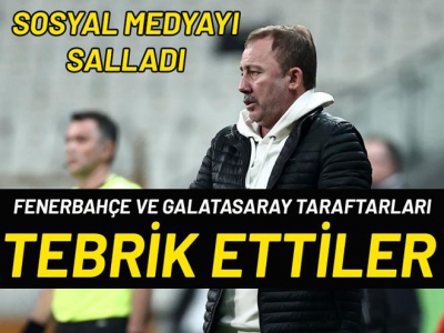 Sergen Yalçın'ın Beşiktaş'ı sosyal medyayı salladı! Fenerbahçe ve Galatasaray taraftarından tebrik! 