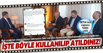 SETA Direktörü Çağlar gazetecilerin kovulmasına açıklık getirdi..